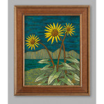 Rowena Plateau Wildflowers Yellow Flowers Acrylic on Canvas