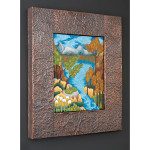 Blue Lake at Stangarten Dell, copper frame