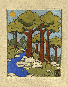 Forest and Stream Greeting Card